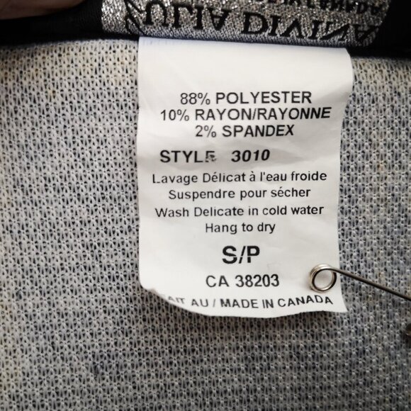 Julie Divina Ladies Size Small Lightweight Gold/Grey/Black Plaid Sweater Set 2pc - Picture 5 of 12